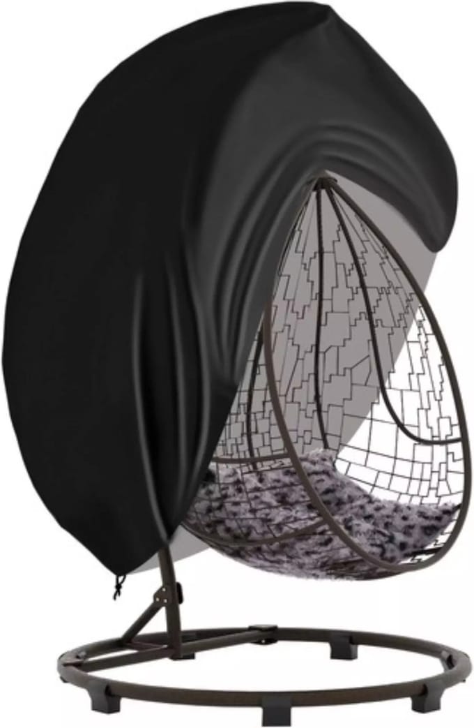 Gardlov Dubbele Hoes voor Tuinmand - 450 x 155 cm - Zwart