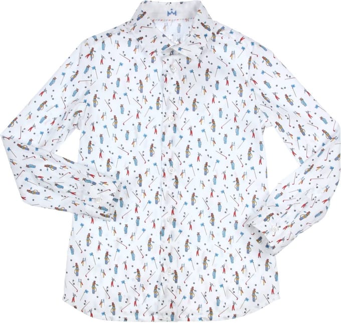 GYMP - Hemd - Maat 152 - Jongens - wit -