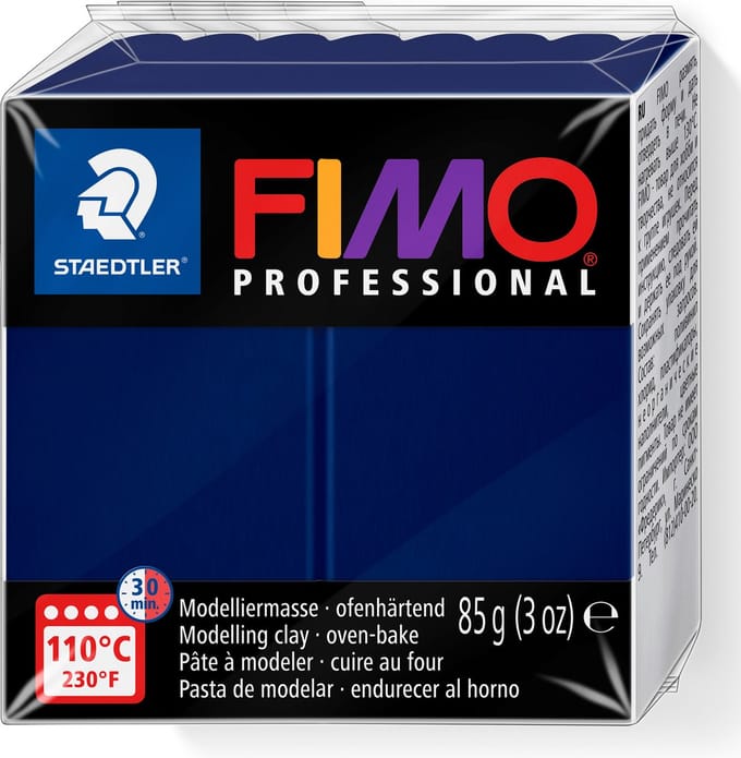 FIMO professional - ovenhardende, professionele boetseerklei blok 85 g - Marineblauw