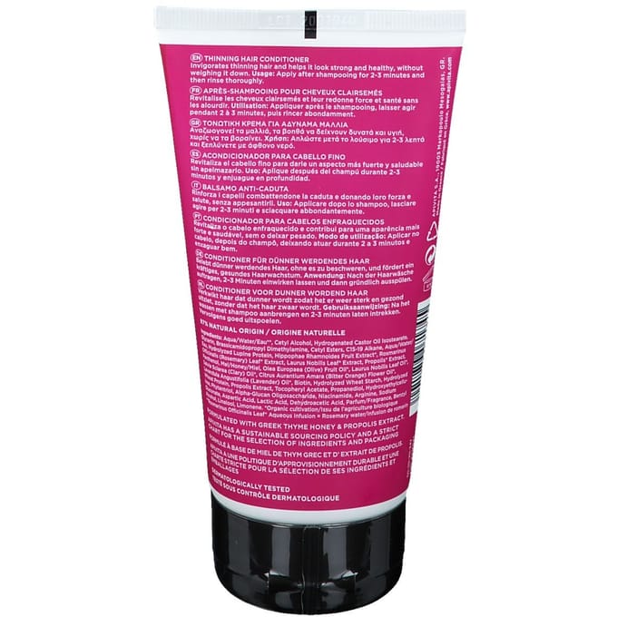Apivita Tonic Thinning Hair Conditioner Hippophae TC & Laurel 150 Crème