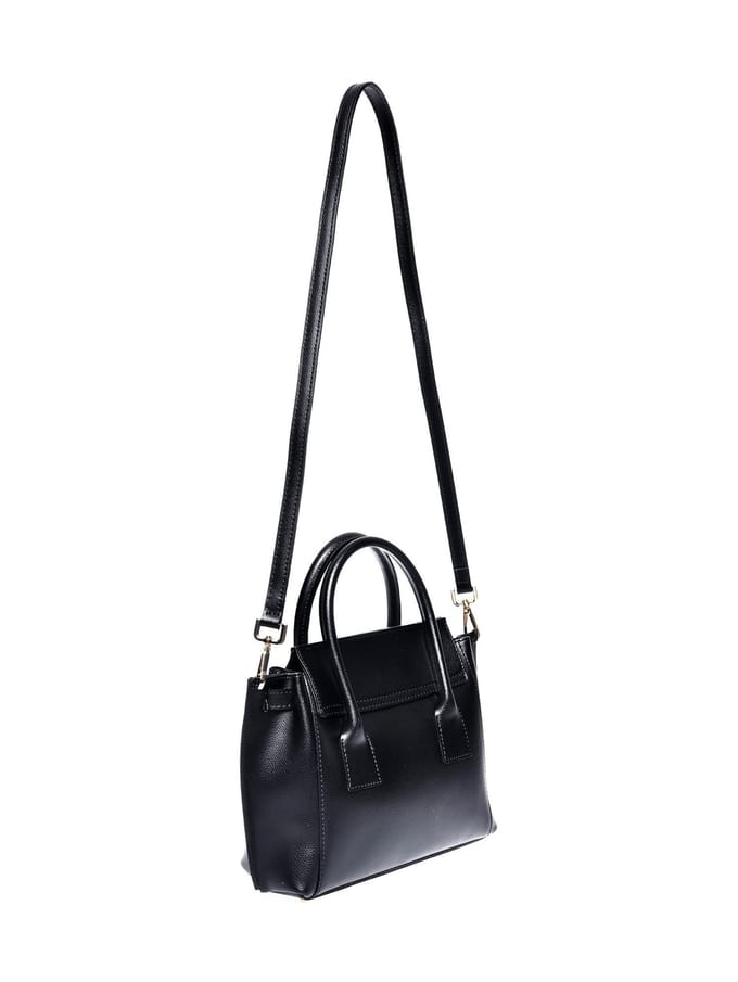 Isabella Rhea Zwart Rundleer Tas