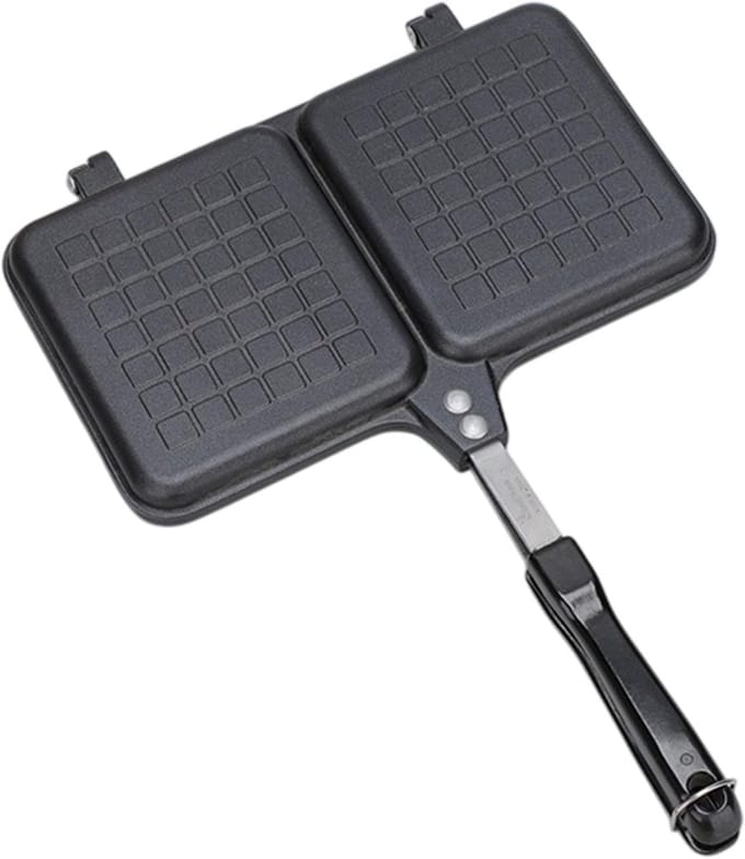 Tosti Maker - Panini Grill - Buiten Koken - Dubbel Paneel - 36 x 25 cm - Zwart