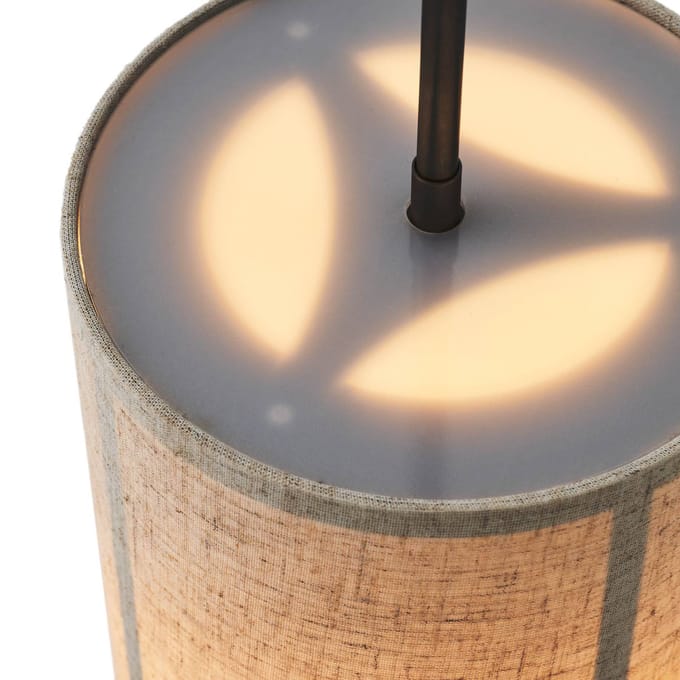 Audo Copenhagen Audo Hashira hanglamp van linnen, Ø18cm, naturel