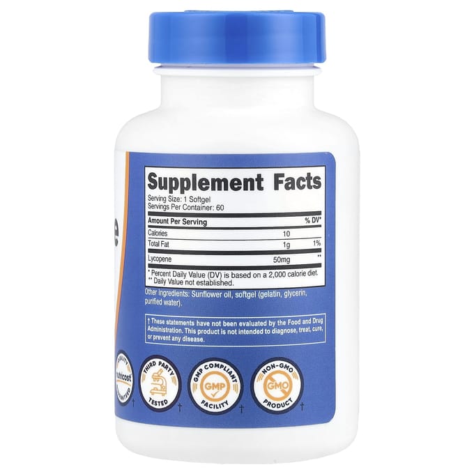 Lycopeen, 50 mg, 60 softgels