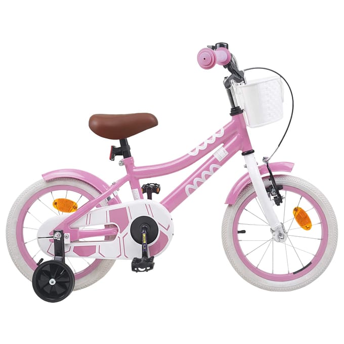 vidaXL - Kinderfiets - 12 - Inch - voor - 2-4 - jaar - oud - Licht - Roze