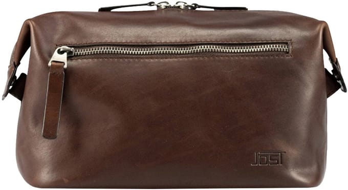 JOST Leren Toilettas Lund Toilet Bag Brown Bruine