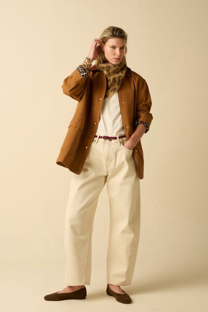 Sissy-Boy - Witte high waist wide leg jeans