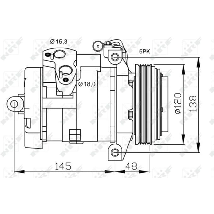 Compressor airconditioning NRF 32470
