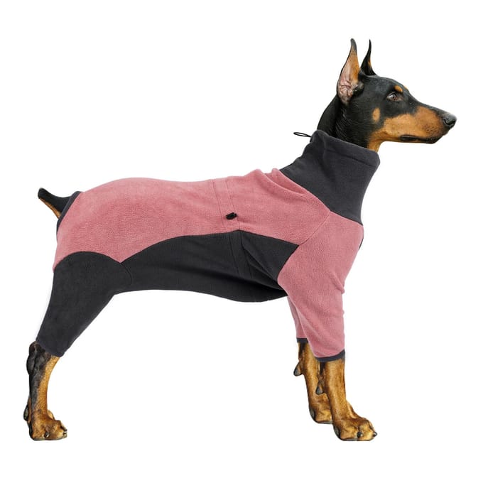 Honden Fleece Jas Warme Winterjas Turtleneck Pullover voor S M L Honden 3X-Large roze