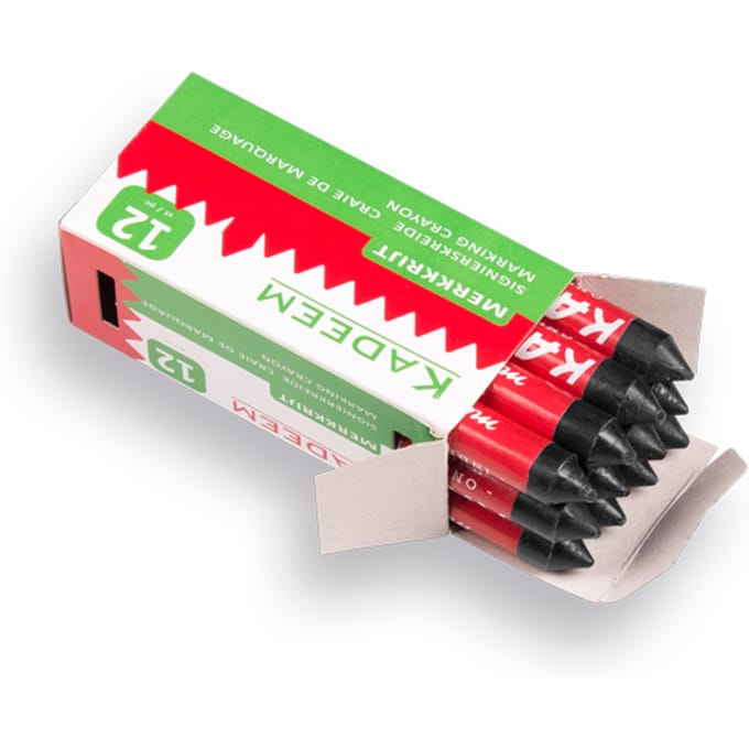 Kadeem Merkkrijt Onuitwisbaar - 12 stuks - Zwart