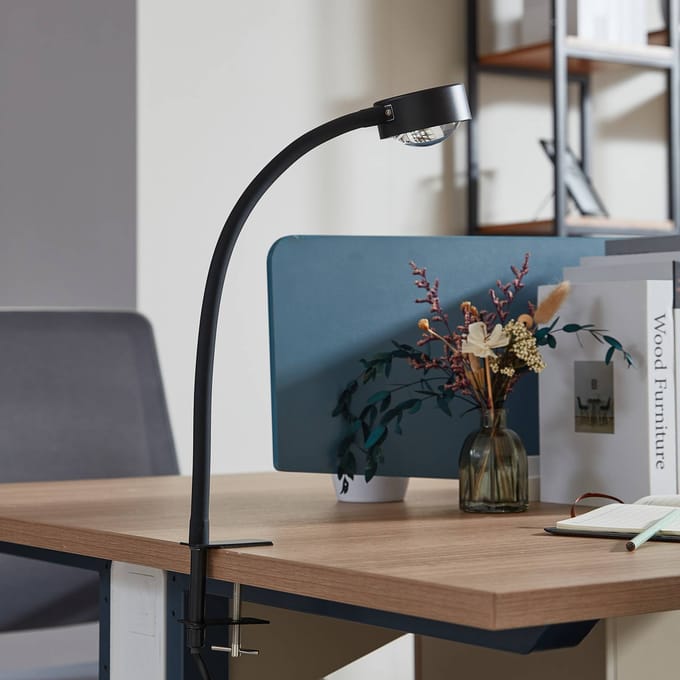 Lindby - Klemlamp - 1licht - IJzer - H: 25 cm - GX53 - matzwart