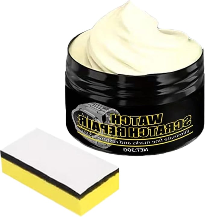 Polijst Pasta - Metaal Herstel - Horloge Onderhoud - Langdurige Glans - 4 cm - Wit