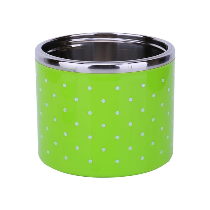 1 Laags Roestvrijstalen Isolatie Thermo Thermische Lunchbox Voedselcontainer Warm green