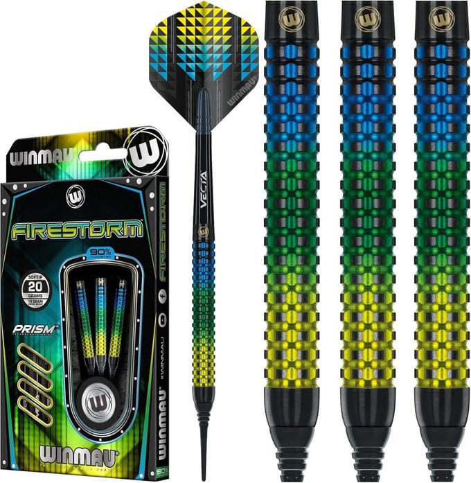 Dartpijlen Set - Softip Pijlen - Precisie Werpen - Mill-Grip Technologie - 18 Gram - Multicolor