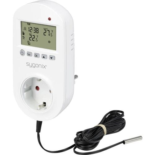Sygonix SY-6824098 Universele thermostaat Montagewijze: Tussenstekker Weekprogramma 1 stuk(s)