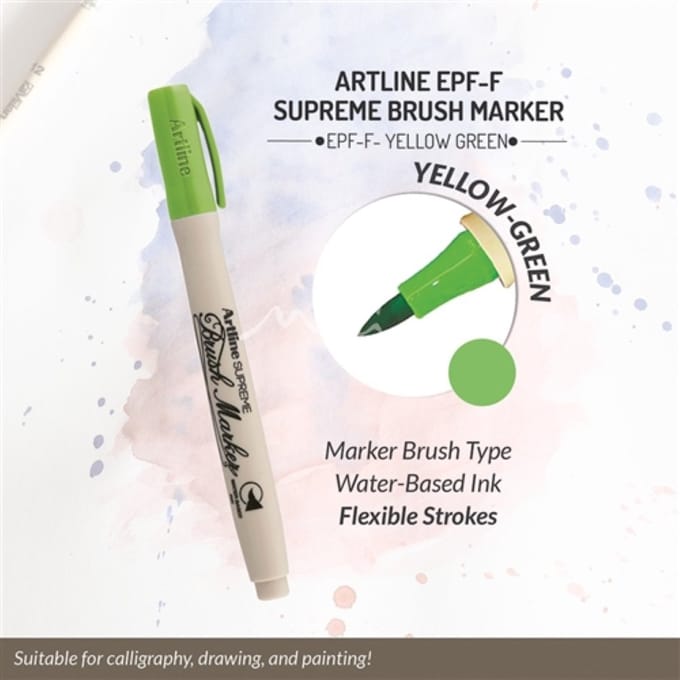 MARKER BRUSH ARTLINE BRUSHMARKER GEEL GROEN
