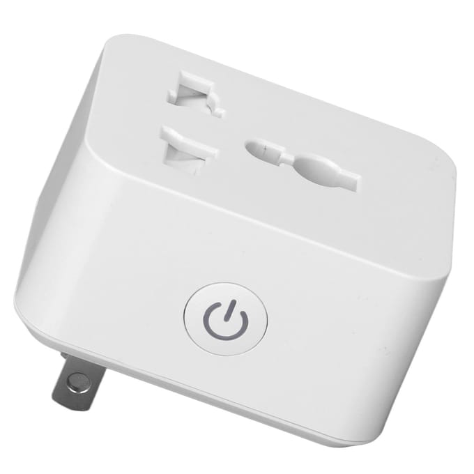 Slimme Stekker 15A PC 2.4G WiFi Bluetooth Stopcontact met Schema Timer Functie Spraak- en APP-bediening AC