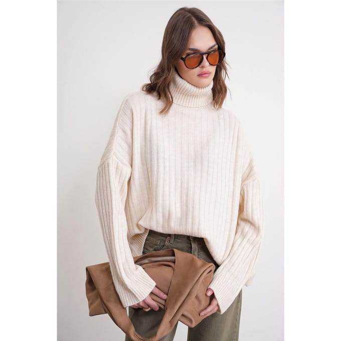 Oversized Geribde Coltrui