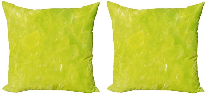 ABAKUHAUS Limoengroen – Kussenhoes Set 2x45x45 cm – Mikrofaser