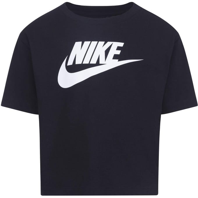 Nike Kinderen/Kinderen Club Boxy T-Shirt (Zwart)