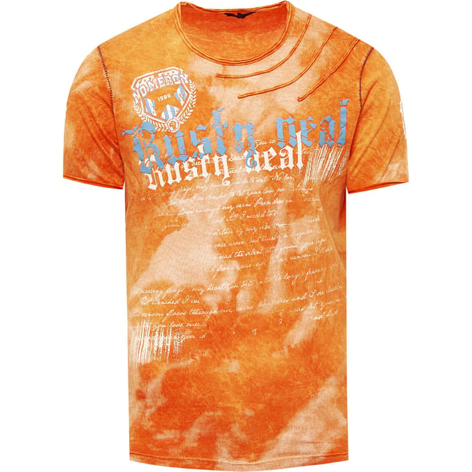 T-shirt in kleur met logo-print in de stijl van Tie Dye Batik