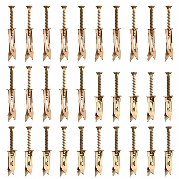 Cosensi - Dailygoods - Zelfborende Gipsplaatpluggen met Schroeven, 60 Stuks