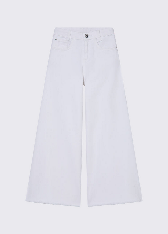 broek brede been wit