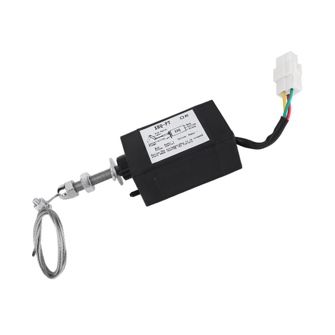 Électrovanne d'arrêt de moteur diesel DC 1224 V(12V) blanc