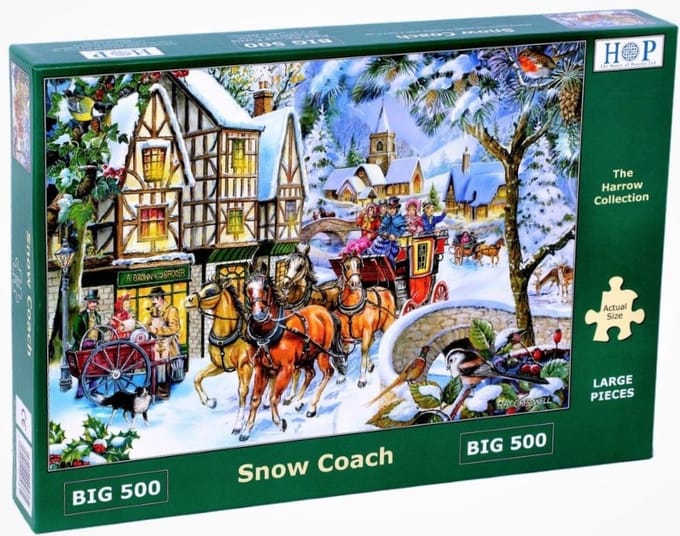 House of Puzzles legpuzzel Snow Coach 500 XL stukjes karton.