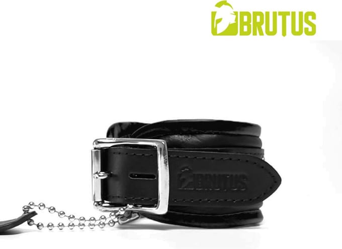 BRUTUS LEATHER - Leren Enkelboeien- Zwart/Zwart