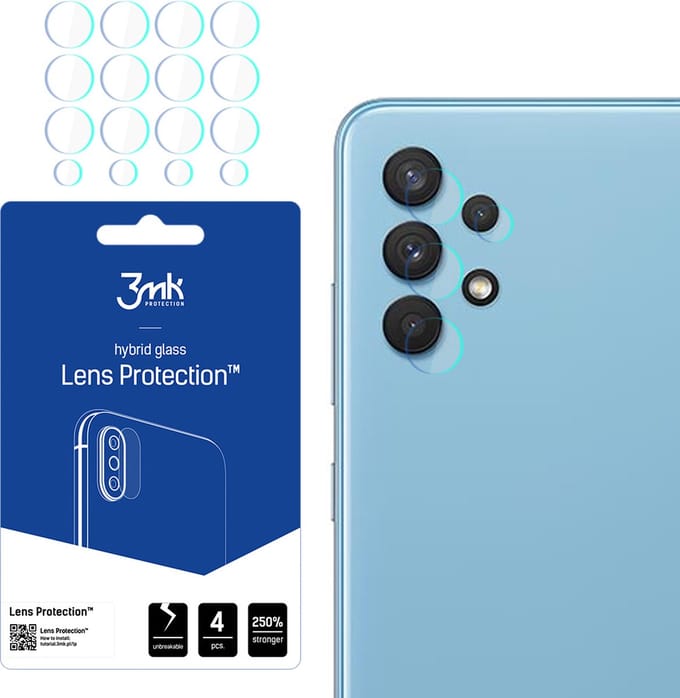 3MK Lens Protect - Samsung Galaxy A32 - 4 Stuks - Beschermend Glas