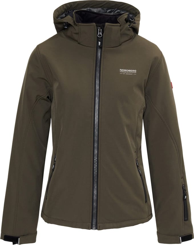 Nordberg Shirley Winterjas - Dames - Softshell - Army - Maat L
