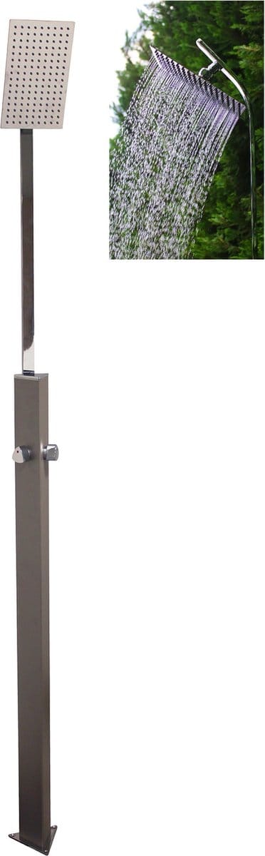 Showerpoint buitendouche grijs - tuindouche - stortdouche - warm water