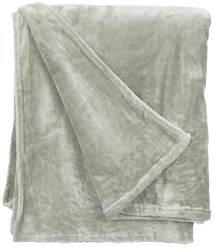 Giftdecor Fleece deken/plaid - groen - polyester - 130 x 160 cm - Fluffy/zachte stof