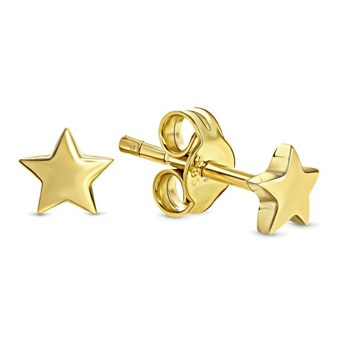 Juwelier Emo - Ster Oorstekers Goud – 14 Karaat - Diameter 4.5 MM