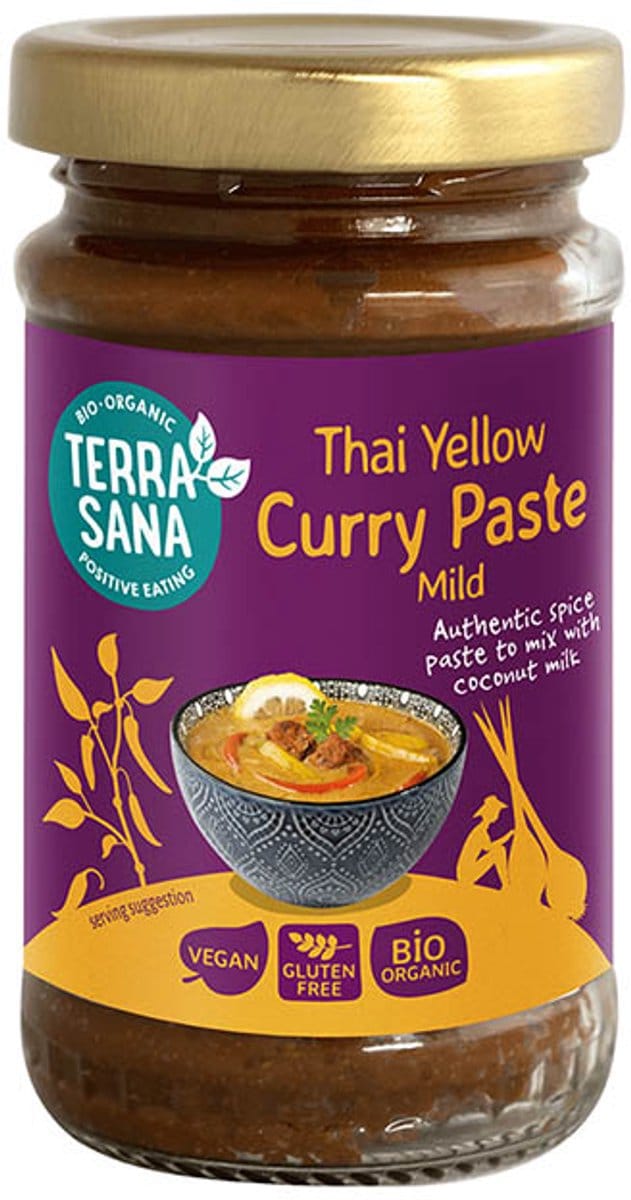 TerraSana Thaise gele curry pasta bio 120 Gram