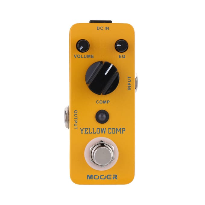 Mooer Yellow Comp Micro Mini Optisch Compressor Effectpedaal voor elektrische gitaar True Bypass black