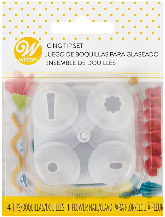 Wilton Spuitmondjes Set Tip and Nail - Garneerspuit - Set/5