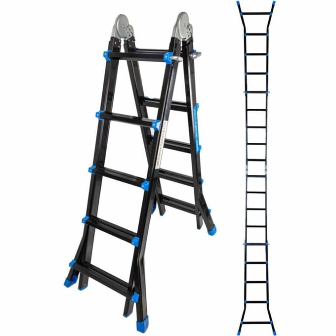 MARK TOOLS PRO - Multiladder Uitschuifbare Vouwladder 4x3 - 2,80 meter