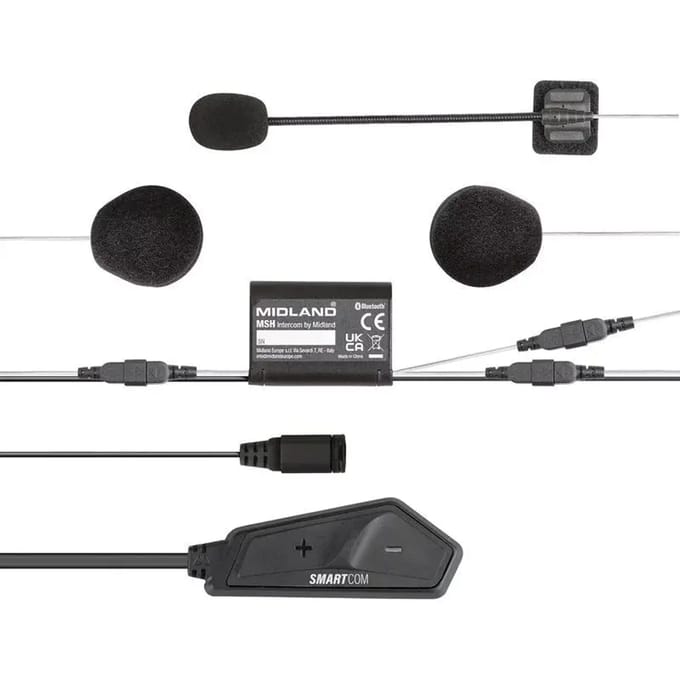 Bluetooth motorfiets intercom Tucano Urbano Smartcom By Midland®