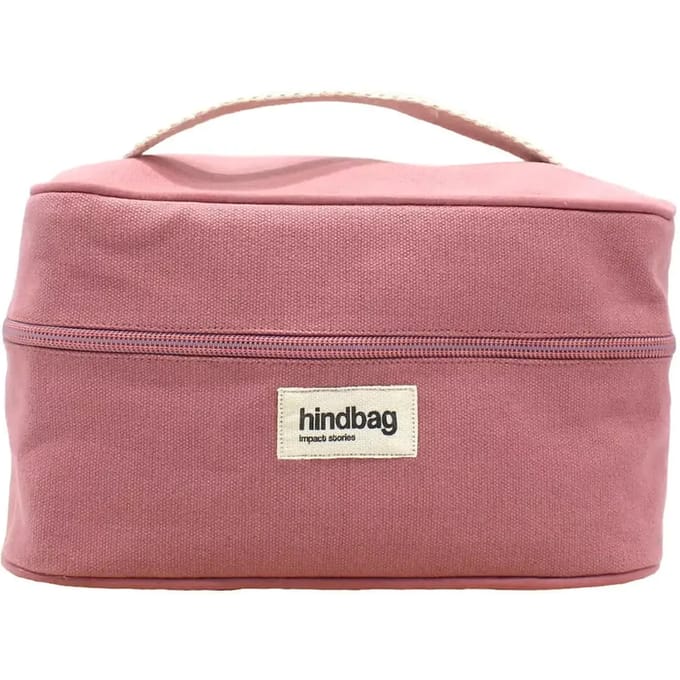 Hindbag toilettas Gaspard - Roze - Biologisch GOTS katoen