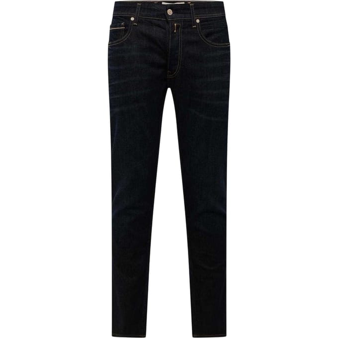 Replay Heren Grover katoenen rechte jeans (Blauw)