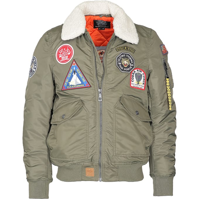 Top Gun bomberjack TG23003 met imitatiebontkraag