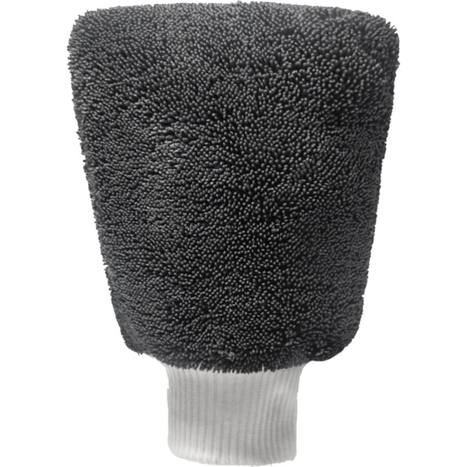 Gant de lavage en microfibre super absorbant double face sans rayures gants de travail de nettoyage pour usage sec et humide black