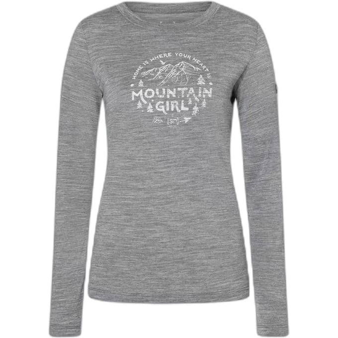 Dames-T-shirt met lange mouwen super.natural Mountain