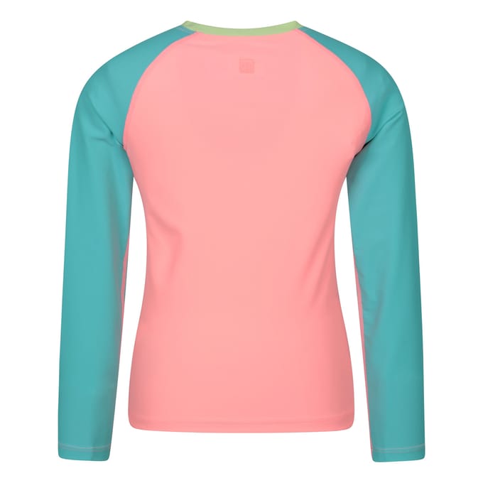 Mountain Warehouse Rash Top met lange mouwen voor kinderen/Kinderen (Turquoise)