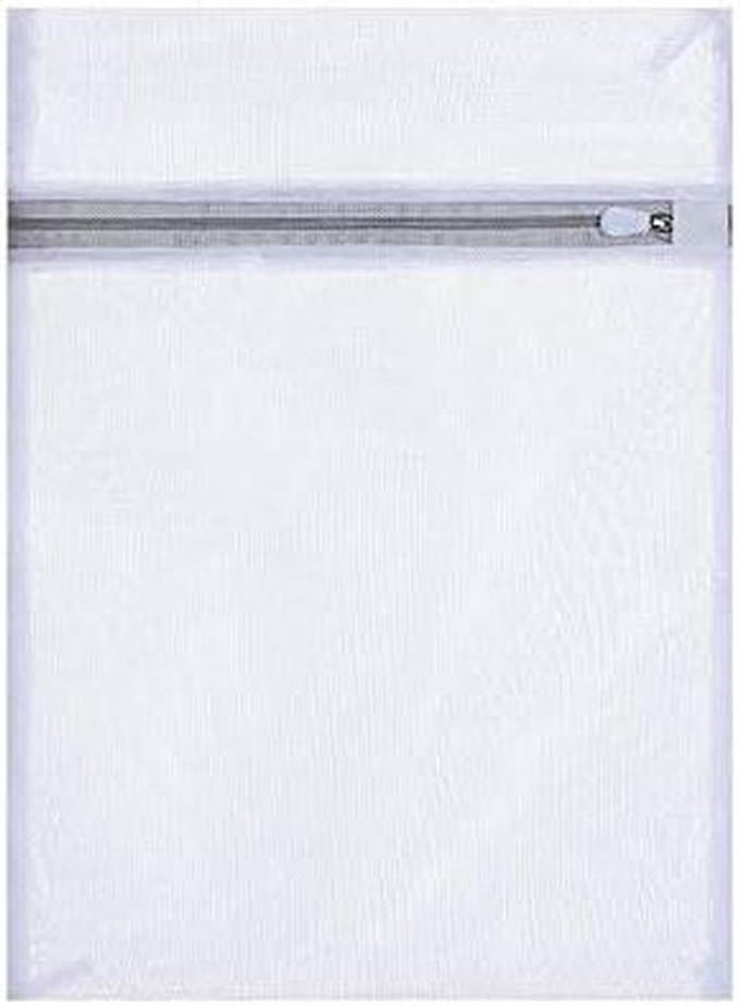 Waszakken Net - Kledingbeschermers - Kleding Wassen - Roestvrije Ritssluiting - 30 cm x 40 cm - Wit
