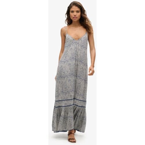 Superdry - Lange cami-jurk - Dames - Jurken