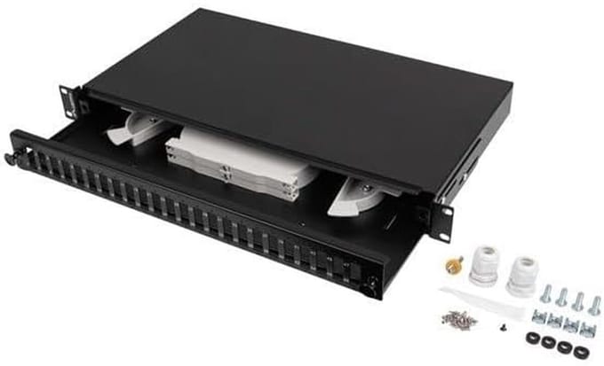 Lanberg Rackmount 19" 1U Fiber Patch Panel 24xsc Duplex / 24XLC Quad Black