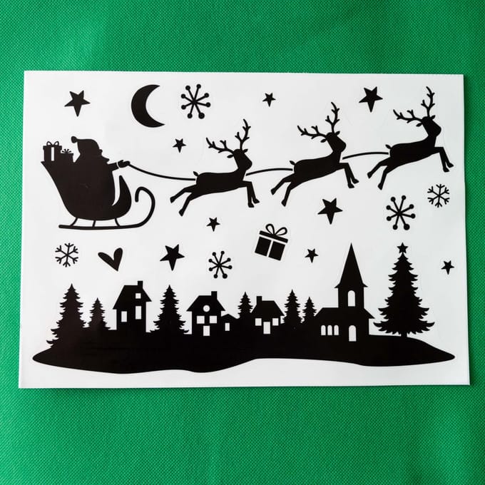 Wins Holland Silhouette Window Stickers Christmas